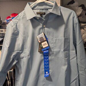 Men’s Banana Republic Blue Non Iron Slim Fit Long Sleeve Button Down Shirt